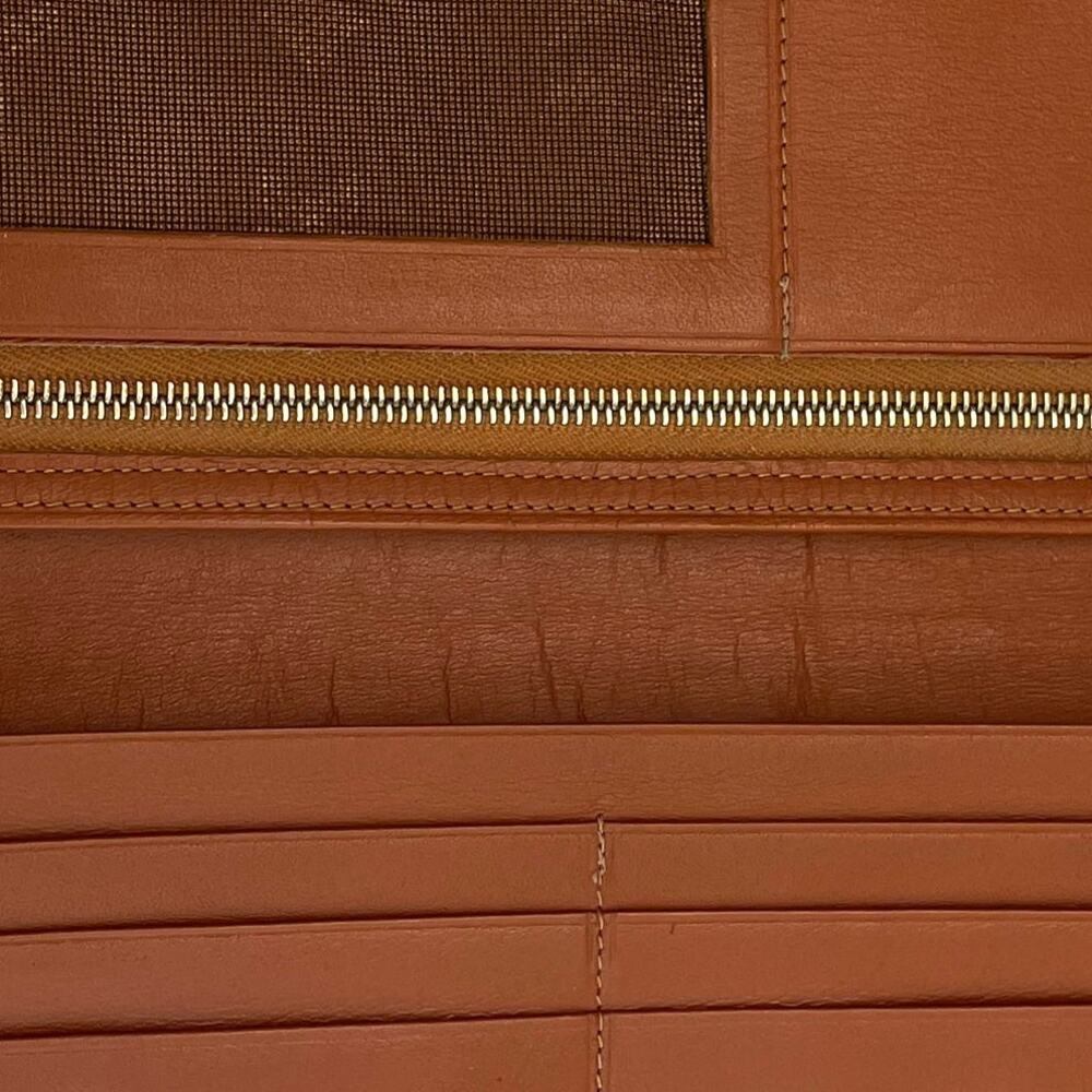 MCM Long Bifold Continental Wallet Cognac Visetos Monogram Coated Canvas GUC - Picture 6 of 9